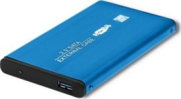 QOLTEC OBUDOWA NA DYSK HDD/SSD 2.5 SATA3 | USB3.0 | NIEBIESKI