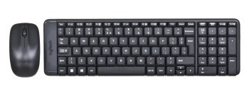 Zestaw klawiatura + mysz membranowa Logitech MK220 920-003168 (USB 2.0; kolor czarny; optyczna)