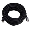 Kabel Akyga AK-HD-PRO AK-HD-100P (HDMI M - HDMI M; 10m; kolor czarny kolor srebrny)