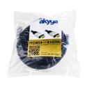 Kabel Akyga AK-HD-PRO AK-HD-100P (HDMI M - HDMI M; 10m; kolor czarny kolor srebrny)