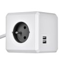 Przedłużacz allocacoc PowerCube Extended USB 2402GY/FREUPC (1 5m; kolor szary)