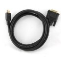 Kabel GEMBIRD CC-HDMI-DVI-6 (HDMI M - DVI-D M; 1 8m; kolor czarny)