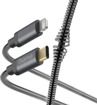 Hama Metal USB-C - lightning metalowy 1,5m antracytowy