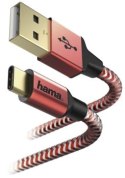 Hama USB-C Reflected 1.5m czerwony