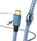 Hama USB-C Reflected 1.5m niebieski