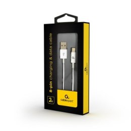 Kabel USB 2.0 (AM/8-pin lightning M) 2m biały Gembird