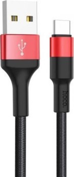 HOCO KABEL USB DO TYP C XPRESS X26 CZARNO-CZERWONY