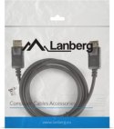 Kabel Lanberg CA-DPDP-10CC-0018-BK (DisplayPort Męski - DisplayPort Męski; 1 8m; czarny)