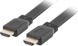 Kabel Lanberg CA-HDMI-21CU-0010-BK (HDMI M - HDMI M; 1m; kolor czarny)