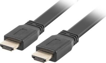 Kabel Lanberg CA-HDMI-21CU-0010-BK (HDMI M - HDMI M; 1m; kolor czarny)