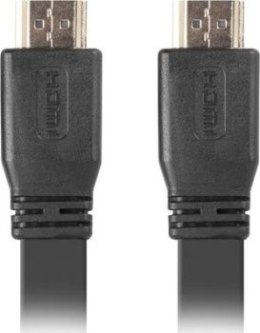 Kabel Lanberg CA-HDMI-21CU-0010-BK (HDMI M - HDMI M; 1m; kolor czarny)