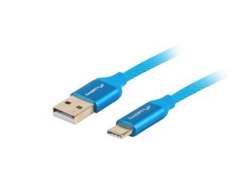 Lanberg Premium USB-C 1.8m niebieski