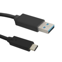 Qoltec USB typ C 3.1 męski | USB 3.0 typ A męski | 0.25m