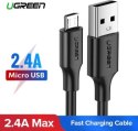 UGREEN USB do Micro USB QC 3.0 2.4A 0.25m (czarny)