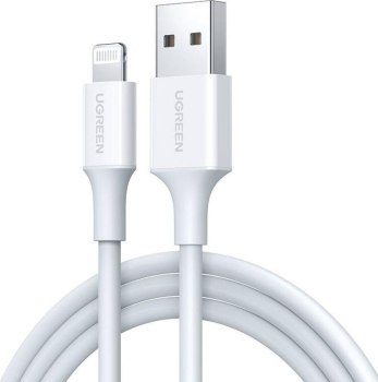 Ugreen Lightning do USB 2.4A US155, 0.5m biały