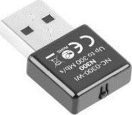 Karta sieciowa Lanberg N300 NC-0300-WI (USB 2.0 Złącze anteny WiFi)