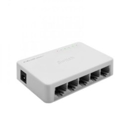 Qoltec 52247 Przełącznik sieciowy 5 x port RJ45 | 1000Mbps | LAN