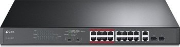 Switch PoE TP-LINK TL-SL1218MP (16x 10/100Mbps 2x 10/100/1000Mbps)