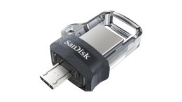 Pendrive SanDisk ULTRA SDDD3-128G-G46 (128GB; microUSB USB 3.0; kolor szary)