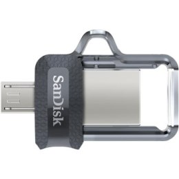 Pendrive SanDisk ULTRA SDDD3-128G-G46 (128GB; microUSB USB 3.0; kolor szary)