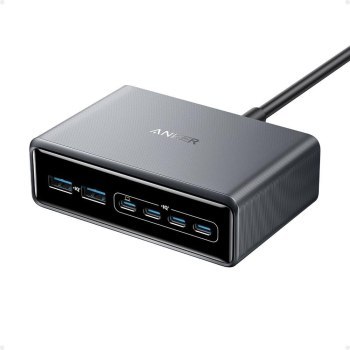 Ładowarka wieloportowa Anker Prime GaN 2x USB-A 4x USB-C PD 200W Czarna