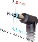 Zasilacz sieciowy Akyga AK-ND-53 do notebooka DELL (19 5 V; 4 62 A; 90W; 4.5 mm x 3 mm)