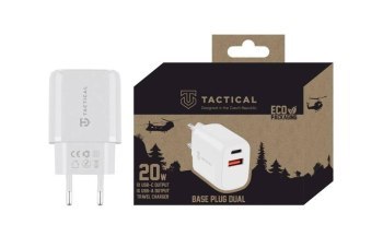 Ładowarka sieciowa Tactical Base Plug Dual 20W White