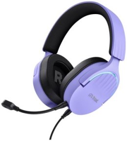 Słuchawki - Trust GXT490P Fayzo 7.1 USB Headset Fioletowe