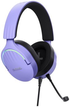 Słuchawki - Trust GXT490P Fayzo 7.1 USB Headset Fioletowe