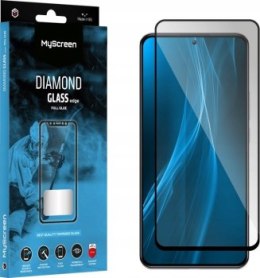 Realme C63 5G - Szkło hartowane z klejem na całej powierzchni MyScreen DIAMOND GLASS edge FULL GLUE (czarna ramka)