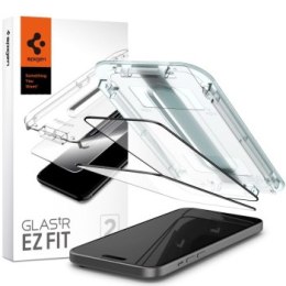 Spigen Glas.tR EZ Fit FC do iPhone 15 Plus - czarne 2 szt.