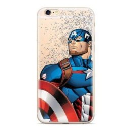 ETUI PŁYNNY BROKAT MARVEL KAPITAN AMERYKA 011 LENOVO MOTO E6