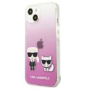 KARL LAGERFELD KLHCP13SCKTRP IPHONE 13 MINI 5,4" HARDCASE RÓŻOWY/PINK KARL & CHOUPETTE