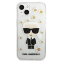 KARL LAGERFELD KLHCP13SHFLT IPHONE 13 MINI 5,4" PRZEZROCZYSTY/TRANSPARENT FLOWER IKONIK KARL