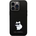 KARL LAGERFELD KLHCP14XSMHCNPK IPHONE 14 PRO MAX 6.7" CZARNY/BLACK HARDCASE SILICONE C METAL PIN