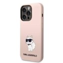 KARL LAGERFELD KLHCP14XSNCHBCP IPHONE 14 PRO MAX 6,7" HARDCASE RÓŻOWY/PINK SILICONE CHOUPETTE