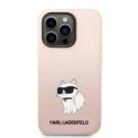 KARL LAGERFELD KLHCP14LSNCHBCP IPHONE 14 PRO 6,1" HARDCASE RÓŻOWY/PINK SILICONE CHOUPETTE