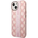 KARL LAGERFELD KLHCP14MHKLSPCP IPHONE 14 PLUS / 15 PLUS 6,7" HARDCASE RÓŻOWY/PINK MONO VERTICAL STRIPE