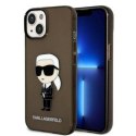 KARL LAGERFELD KLHCP14MHNIKTCK IPHONE 14 PLUS / 15 PLUS 6,7" CZARNY/BLACK HARDCASE IKONIK KARL LAGERFELD