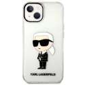 KARL LAGERFELD KLHCP14MHNIKTCT IPHONE 14 PLUS / 15 PLUS 6,7" TRANSPARENT HARDCASE IKONIK KARL LAGERFELD