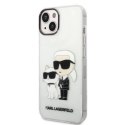 KARL LAGERFELD KLHCP14MHNKCTGT IPHONE 14 PLUS / 15 PLUS 6,7" TRANSPARENT HARDCASE GLITER KARL&CHOUPETTE