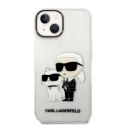 KARL LAGERFELD KLHCP14MHNKCTGT IPHONE 14 PLUS / 15 PLUS 6,7" TRANSPARENT HARDCASE GLITER KARL&CHOUPETTE