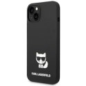 KARL LAGERFELD KLHCP14MSLCTBK IPHONE 14 PLUS / 15 PLUS 6,7" HARDCASE CZARNY/BLACK SILICONE CHOUPETTE BODY