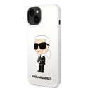 KARL LAGERFELD KLHCP14MSNIKBCH IPHONE 14 PLUS / 15 PLUS 6,7" HARDCASE BIAŁY/WHITE SILICONE IKONIK