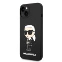 KARL LAGERFELD KLHCP14MSNIKBCK IPHONE 14 PLUS / 15 PLUS 6,7" HARDCASE CZARNY/BLACK SILICONE IKONIK