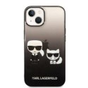 KARL LAGERFELD KLHCP14MTGKCK IPHONE 14 PLUS / 15 PLUS 6,7" HARDCASE CZARNY/BLACK GRADIENT IKONIK KARL & CHOUPETTE