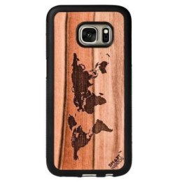 CASE ETUI DREWNIANE SMARTWOODS MAPA ŚWIATA SAMSUNG GALAXY S7