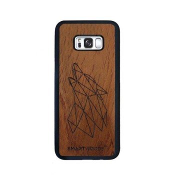 CASE ETUI DREWNIANE SMARTWOODS WOLF SAMSUNG GALAXY S8 PLUS