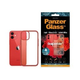 ETUI PANZERGLASS CLEAR CASE IPHONE 12 MINI ANTYBAKTERYJNY CZERWONY