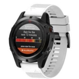 TACTICAL PASEK SILIKONOWY do GARMIN FENIX 5/6 BIAŁY